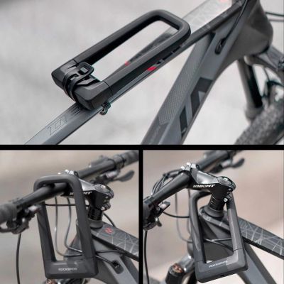 4. Zapięcie rowerowe Rockbros RKS626-BKU-lock - czarne
