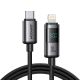 Kabel Joyroom S-A16 Pro Prism Series 30W USB-C - Lightning z wyświetlaczem 1,2m - czarny