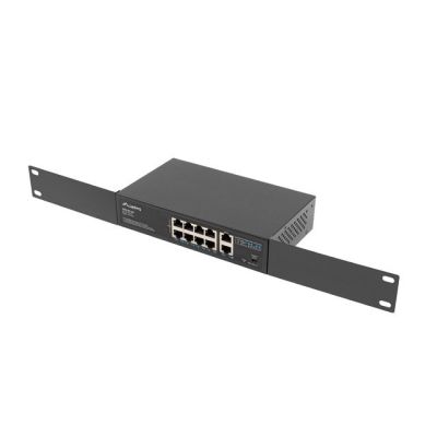 7. Lanberg Switch PoE+ Rack 10"/19" RSFE-8P-2GE-120