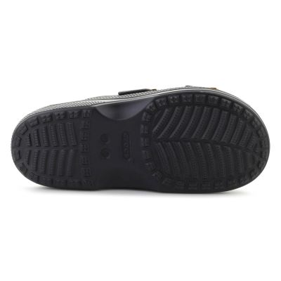 7. CROCS SATURDAY METALLIC BUCKLE SANDAL W BLACK 213316-001