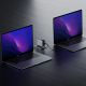 7. Ładowarka sieciowa Cuktech AD1204U 120 W z wyświetlaczem i kablem USB-C - srebrna