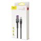 23. Baseus Cafule kabel przewód USB Typ C SuperCharge 40W Quick Charge 3.0 QC 3.0 1m szaro-czarny (CATKLF-PG1)