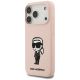 2. Etui Karl Lagerfeld Silicone Karl Sketch & Logo MagSafe na iPhone 17 Pro Max - różowe