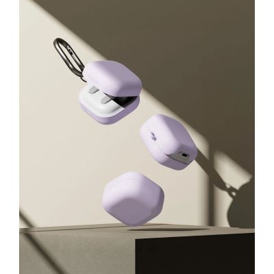 4. Etui Ringke Silicone Case na Samsung Galaxy Buds 4 / 4 Pro - fioletowe