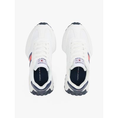 2. Tommy Hilfiger damksie FLAG LOW CUT LACE-UP SNEAKERS T3X9-33877-1695X336-X336 WHITE/BLUE