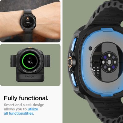 11. Etui Spigen Liquid Air na Samsung Galaxy Watch 8 Classic 46 mm - czarne