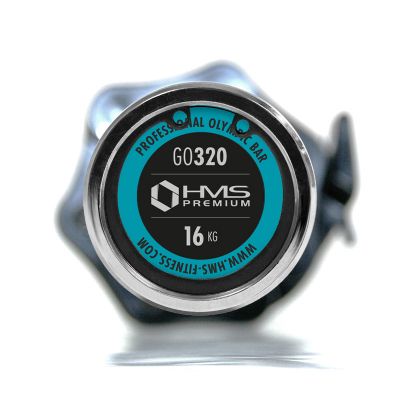 55. Gryf olimpijski HMS LOCK JAW BLACK 183 cm GO320 