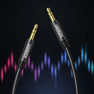 2. Ugreen kabel audio AUX wtyczka prosta minijack 3,5 mm 5m niebieski (AV112)