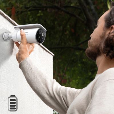 6. Zewnętrzny zestaw monitoringu Baseus Security S1 Pro Dual 3K (2 kamery) – biały