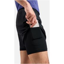 Spodenki męskie Odlo ZEROWEIGHT 5 INCH 2-in-1 short czarne
