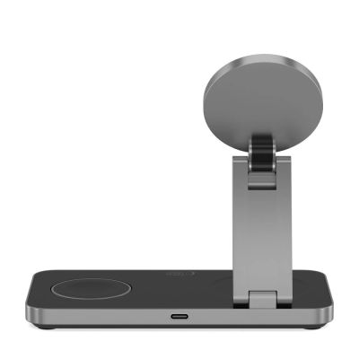 6. Ładowarka indukcyjna Tech-Protect QI15W-A47 MagSafe 3w1 + kabel USB-C - czarna