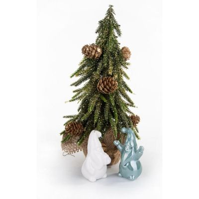 8. MIKOŁAJ ŚWIĄTECZNY CERAMICZNY BOMBKA 7,8CM 1 szt