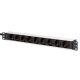 9. Digitus DN-95440 rozdzielacz zasilania PDU 9 x gniazdo sieciowe 1U Czarny, Srebrny