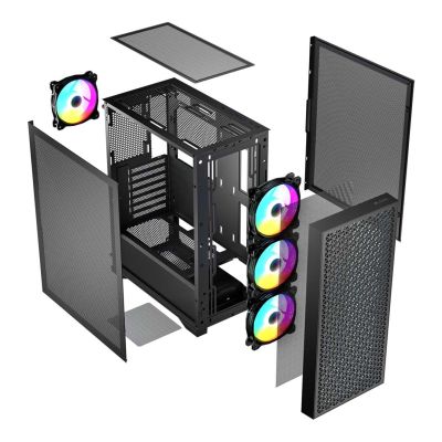 5. LOGIC OBUDOWA DART PRO ARGB MIDI USB TYPE-C CZARNA