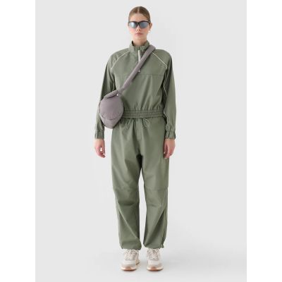 4. Kurtka przejściowa cropped ze stójką damska 4F 4FRSS24TTJAF0886-44S