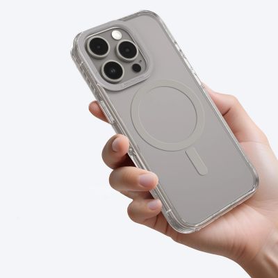 7. Etui silikonowe AMAZINGTHING Titan Pro Mag Case z pierścieniem magnetycznym do iPhone 16 Pro - szare
