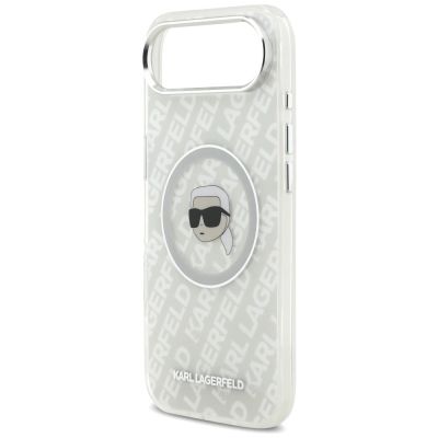 6. Etui Karl Lagerfeld IML Karl Head Logo MagSafe na iPhone Air -szare