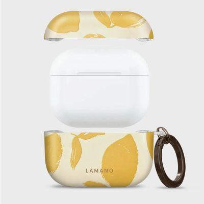 5. Etui Tech-Protect Lamano na AirPods Pro 3 - żółto-białe