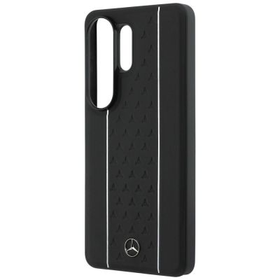 6. Etui Mercedes Laurel Leaves Vertical Stripes MagSafe na Samsung Galaxy S26 Ultra - czarno-białe