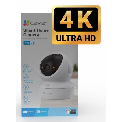 18. EZVIZ H6c G1 4K Kulisty Kamera bezpieczeństwa IP Wewnętrzna 3840 x 2160 px Sufit/ściana/biurko