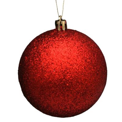 20. BOMBKA DEKORACYJNA PLASTIKOWA BEZPIECZNA 9SZT ŚR 60MM CZERWONY