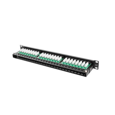 5. Patch panel Lanberg PPU5-1048-B (1U; 19"; kat. 5e; 48xRJ-45)