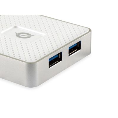 5. Conceptronic HUBBIES03W huby i koncentratory USB 3.2 Gen 1 (3.1 Gen 1) Micro-B 5000 Mbit/s Biały