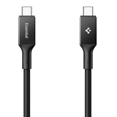 2. Kabel Spigen Essential EB10015CC USB-C / USB-C 100W 150cm - czarny