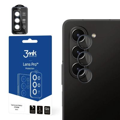4. Szkło hartowane na obiektyw aparatu 3mk Lens Protection Pro Black na Samsung Galaxy Z Fold 6