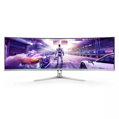 114. Philips Evnia 8000 49M2C8900/00 monitor komputerowy 124,2 cm (48.9") 5120 x 1440 px Dual QHD QDOLED Biały