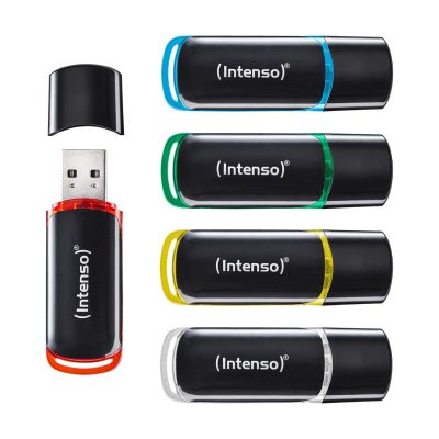 8. Intenso 3511595 pamięć USB 64 GB USB Typu-A 2.0 Czarny, Czerwony, Zielony, Przezroczysty, Żółty, Niebieski
