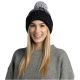 Czapka BUFF KNITTED & FLEECE BAND BEANIE AKNA GRAPHITE