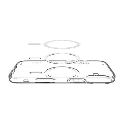 5. Etui Spigen Liquid Crystal MagSafe na iPhone 17- przezroczysto-białe
