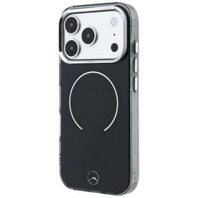 2. Etui Mercedes Double Layer Iconic Logo MagSafe na iPhone 18 Pro Max / 17 Pro Max - czarne