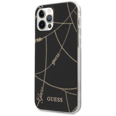 2. Etui Guess Gold Chain Collection na iPhone 12 Pro Max 6,7" - czarne