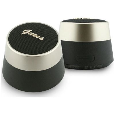 Głośnik Bluetooth Guess 5W Script Metal Logo - czarny