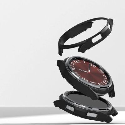 8. Etui Ringke Slim 2-pack na Samsung Galaxy Watch 6 Classic 43 mm - czarny i przezroczysty
