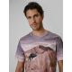 3. T-shirt regular z nadrukiem męski 4F 4FRSS26TTSHM4229-83A