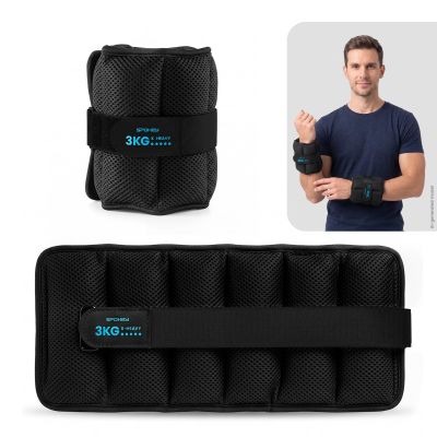 2. Zestaw 2 obciążeń na nadgarstki lub kostki Spokey ACTIVE FORM 3 kg