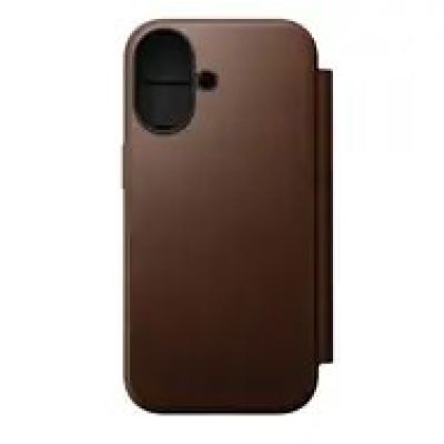 9. Nomad NM014209858 pokrowiec na telefon komórkowy 16 cm (6.3") Folio Brązowy