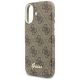 6. Etui Guess 4G Script MagSafe na iPhone 17 - brązowe