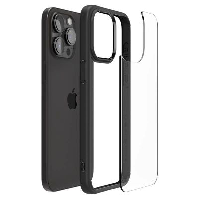 13. Etui Spigen Crystal Hybrid na iPhone 15 Pro - czarne