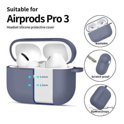 4. Etui Tech-Protect Silicone Hook na AirPods Pro - niebieskie
