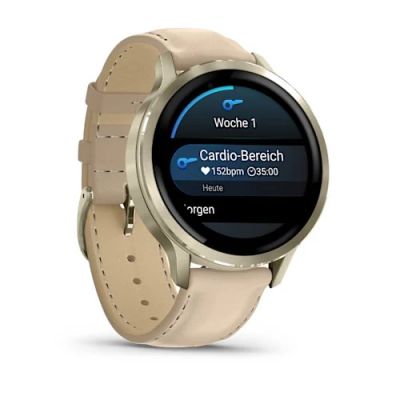 3. Zegarek Garmin Venu 4, 41mm AMOLED Light Sand