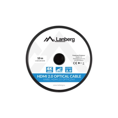 3. LANBERG KABEL HDMI LANBERG KABEL HDMI M/M V2.0 10M OPTYCZNY AOC CZARNY CA-HDMI-20FB-0100-BK