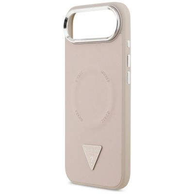 6. Etui Guess Triangle Logo MagSafe na iPhone Air - różowe