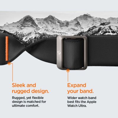 14. Etui z paskiem Spigen Lite Fit Pro na Apple Watch Ultra 1 / 2 (49 mm) - czarny mat