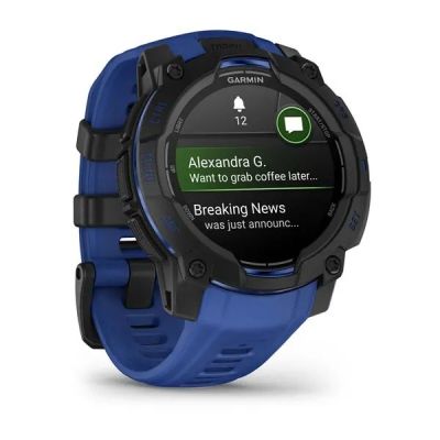 25. Smartwatch GARMIN Instinct 3 AMOLED 45mm Black/Bolt Blue