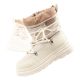Lee Cooper buty sportowe damskie zimowe trekkingowe ocieplane beżowy kremowy
