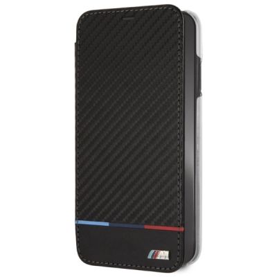 2. Etui BMW Carbon Tricolor Stripe na iPhone XS Max  - czarne
